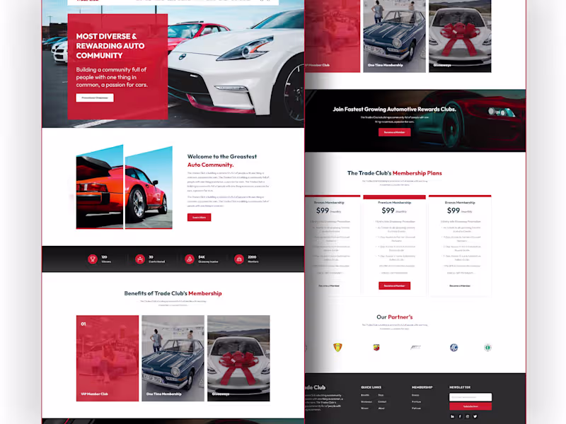 Cover image for Car community landing page