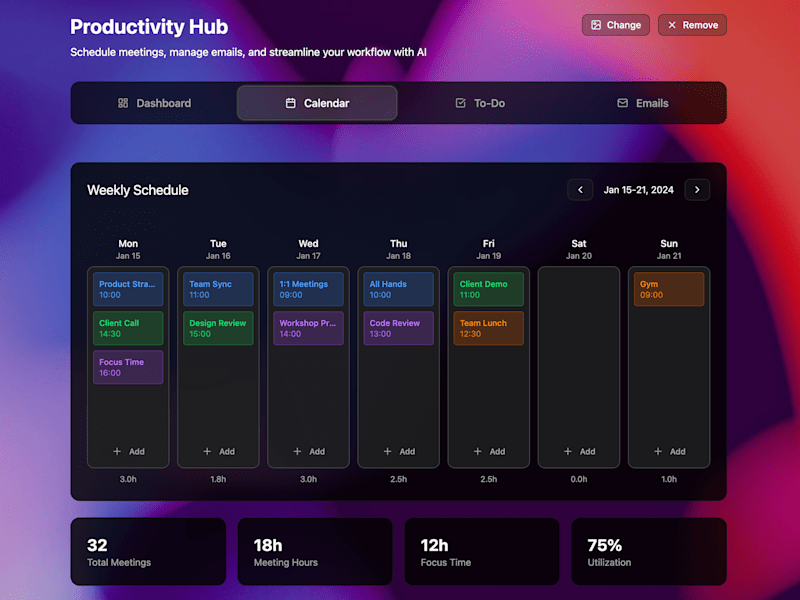 Cover image for Productivity Hub - AI Product Design