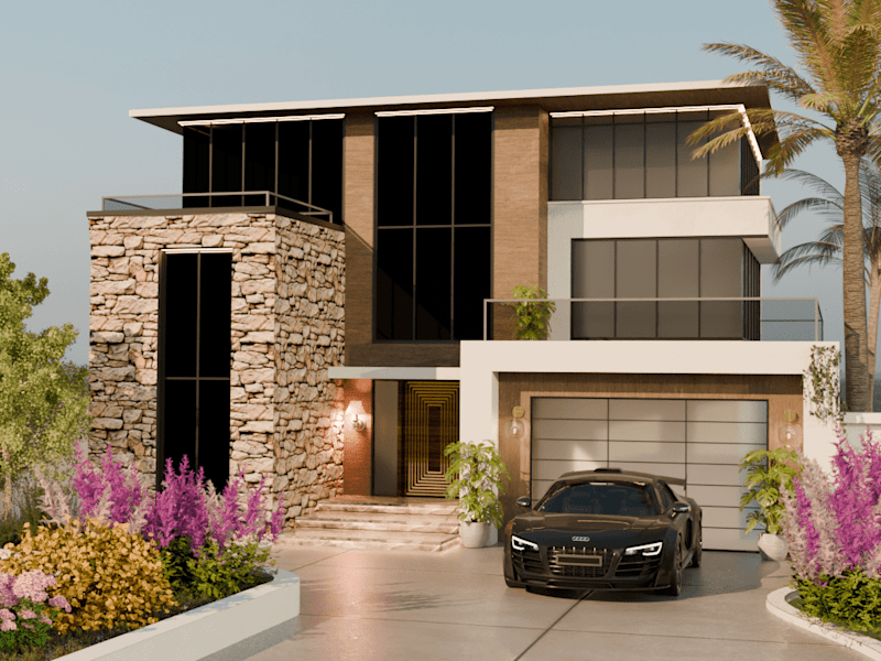 Cover image for I will do house interior, exterior facade 3d modeling, rendering