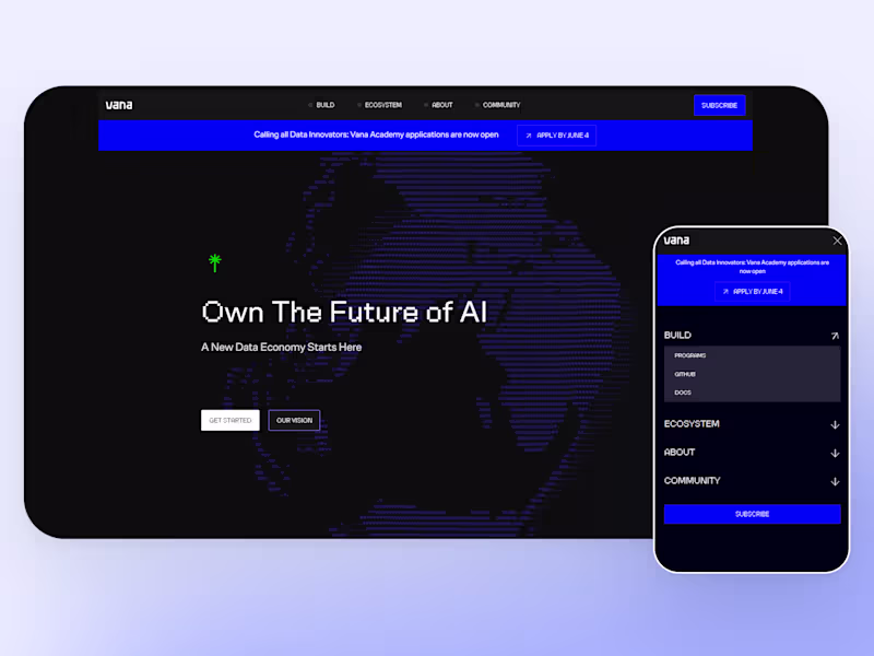 Cover image for Vana (XD to Webflow)