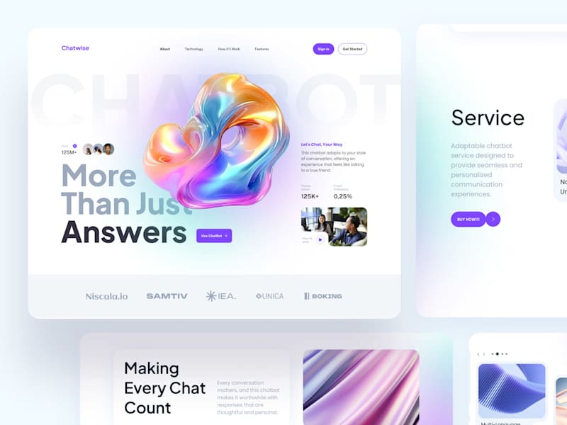 Cover image for Chatwise Conversational AI Website Design