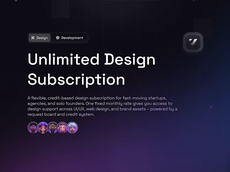 Cover image for Unlimited Design Subscription – Credit-Based & Flexible