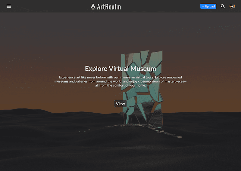 Cover image for ArtRealm - Digital Art Museum Web App
