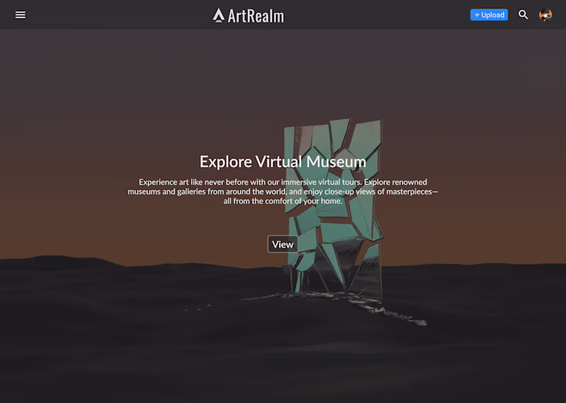 Cover image for ArtRealm - Digital Art Museum Web App