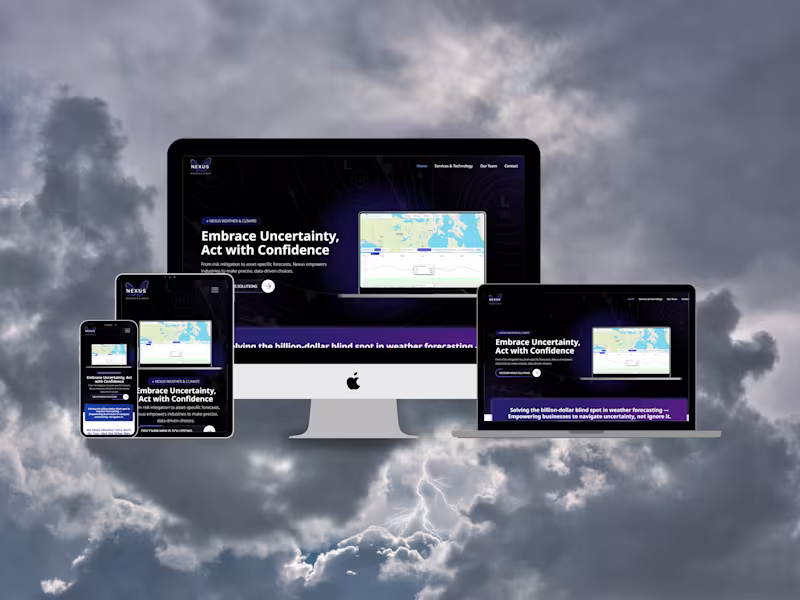 Cover image for Website Design & Development | Weather AI | Wix Studio