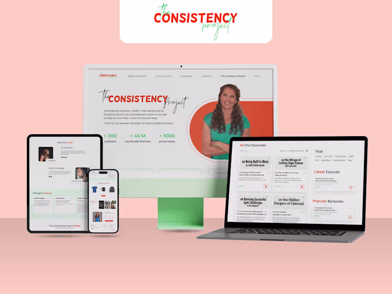 Cover image for Website Redesign for Popular Online Influencer