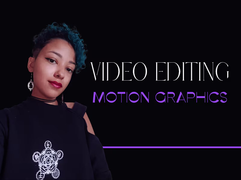 Cover image for Short video editing and motion graphics
