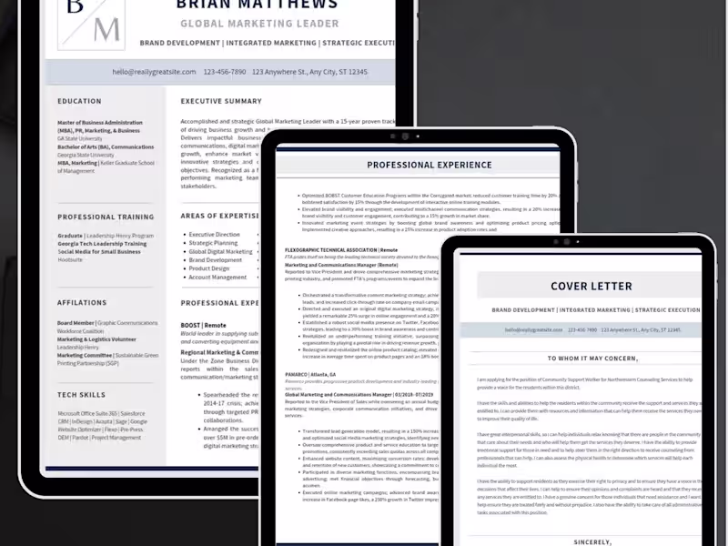 Cover image for Resume Design Template (DIY)