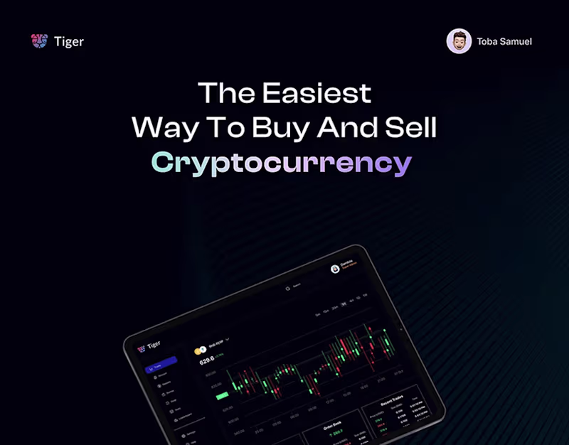 Cover image for Tiger - CRYPTOCURRENCY TRADING WEB APP