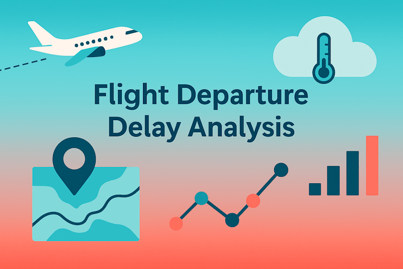 Cover image for NYC Flight Departure Delay Analysis