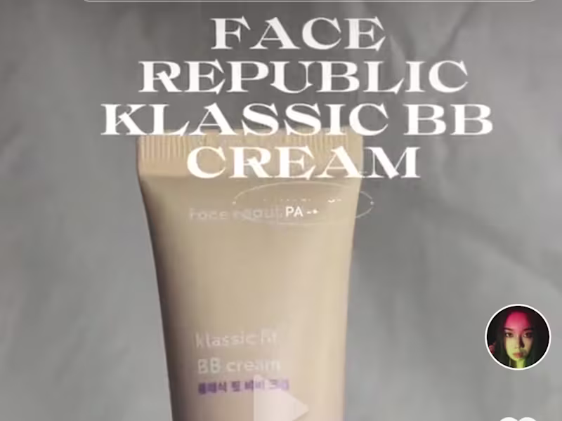 Cover image for UGC Beauty Content for International Brand Face Republic