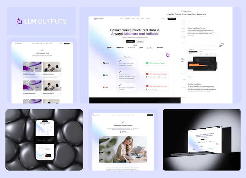 Cover image for LLMOutputs – Modern AI Website Design & Development