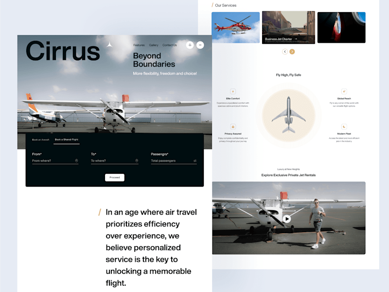 Cover image for Private Jet Website
