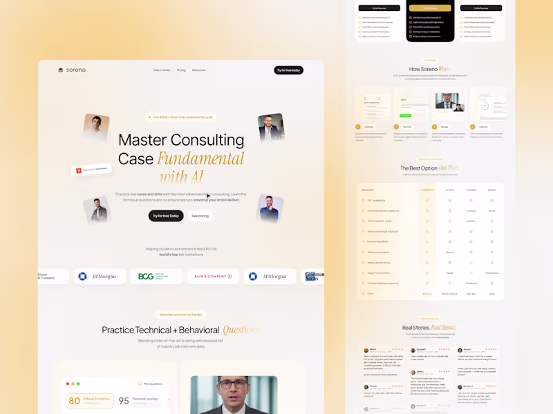 Cover image for Figma Landing page design - Single Landing Page