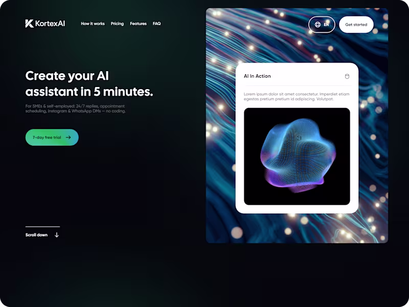 Cover image for Kortex.AI Website Design & Development