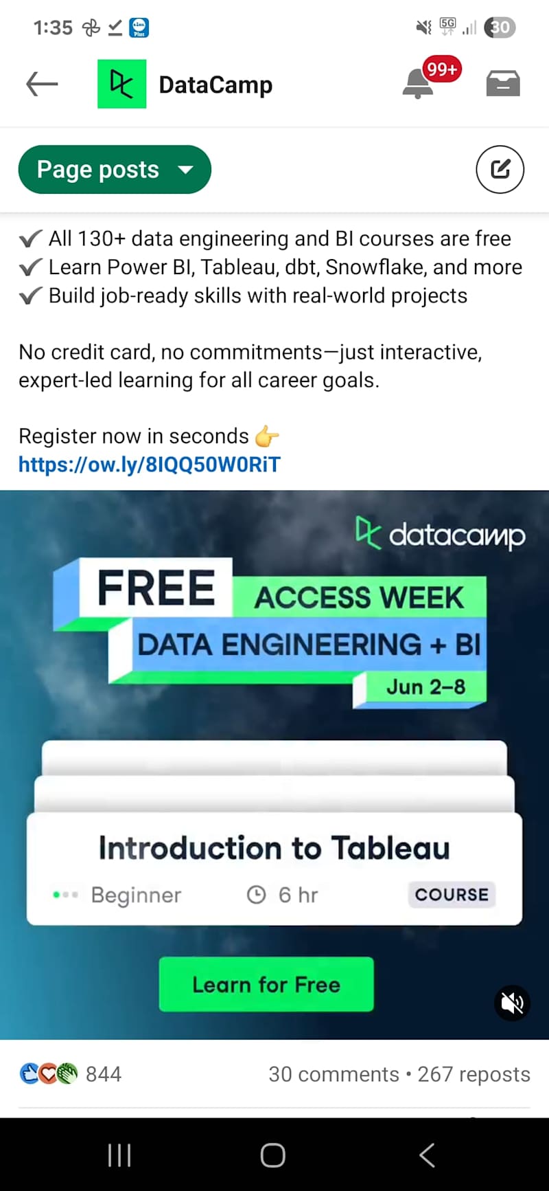 Cover image for Social Media Manager - DataCamp