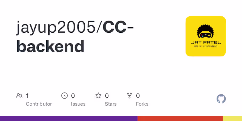 Cover image for jayup2005/CC-backend