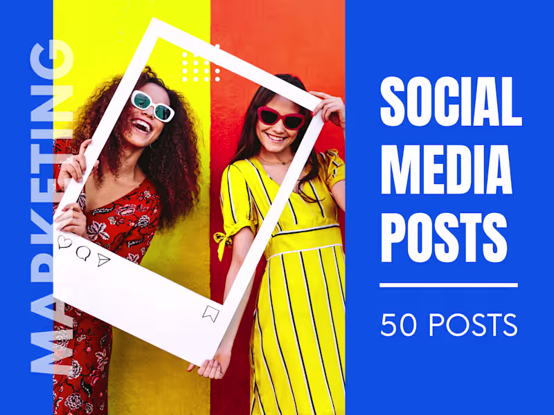 Cover image for Social Media Management (50 Posts)