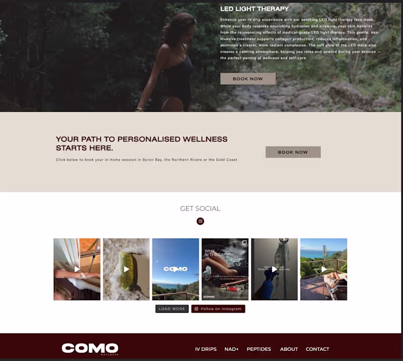 Cover image for Website Design & WordPress Development for Como Wellness