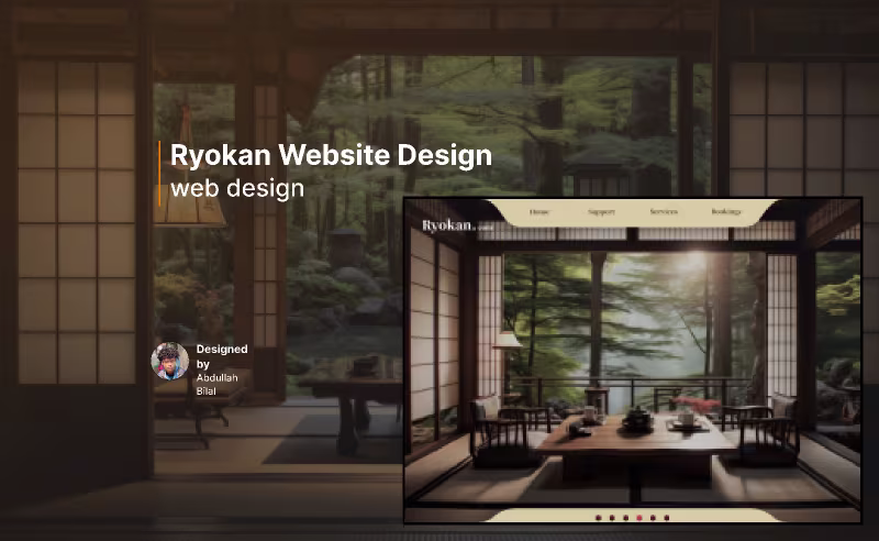 Cover image for Website Designed on Figma for a Ryokan hotel