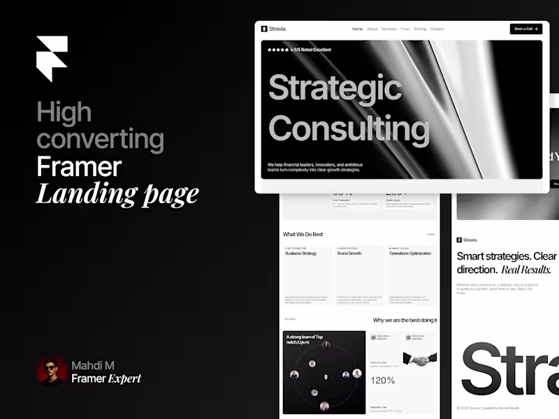 Cover image for Framer Landing Page Design Service