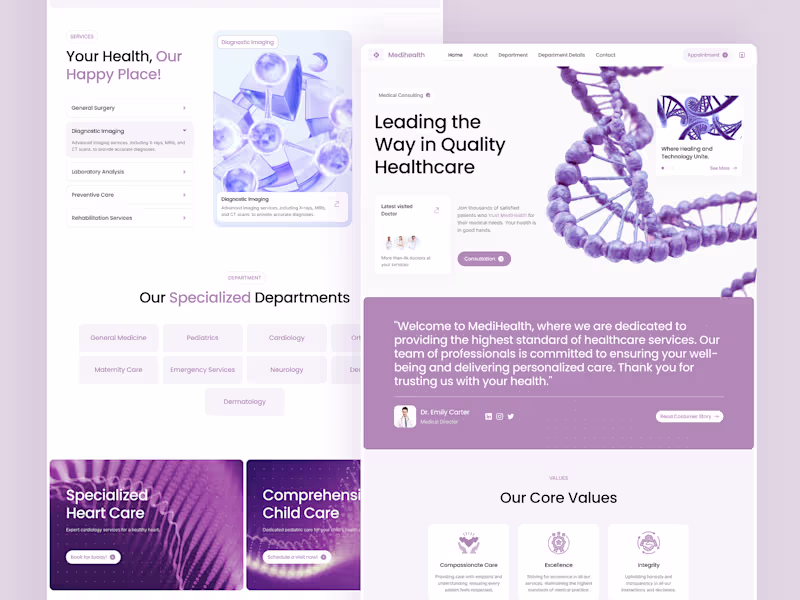 Cover image for Medical Website Design - Framer