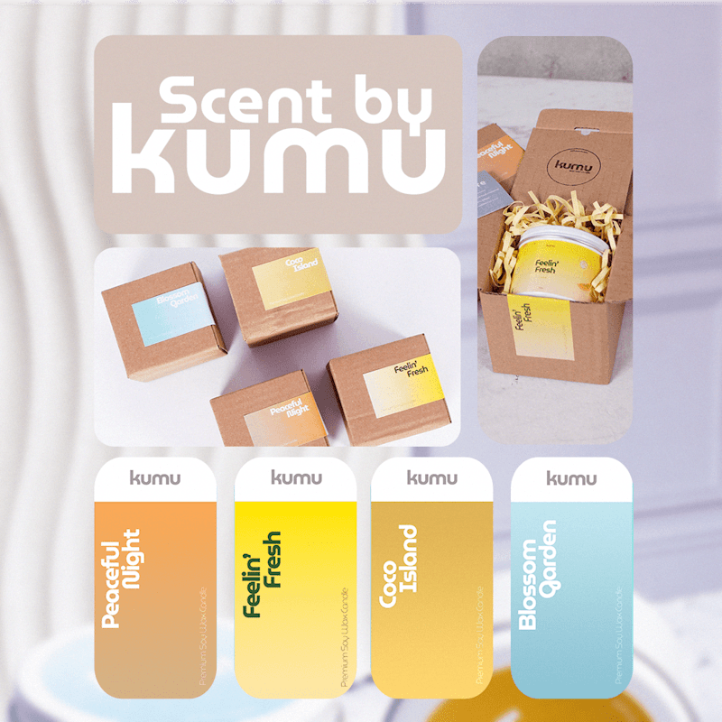 Cover image for Brand Identity for ScentbyKumu | Scented Candle Business