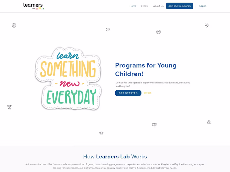 Cover image for The Learners Lab | Programs for Young Children!