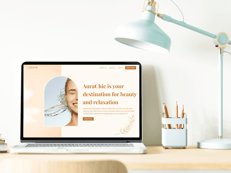 Cover image for Web design for Beauty Salon AuraChic 