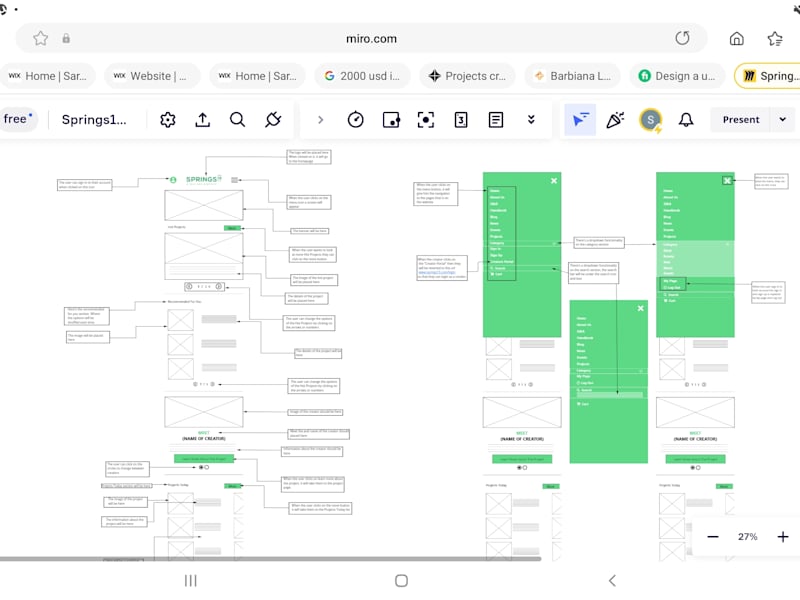 Cover image for Springs15.com Mobile Web Wireframe