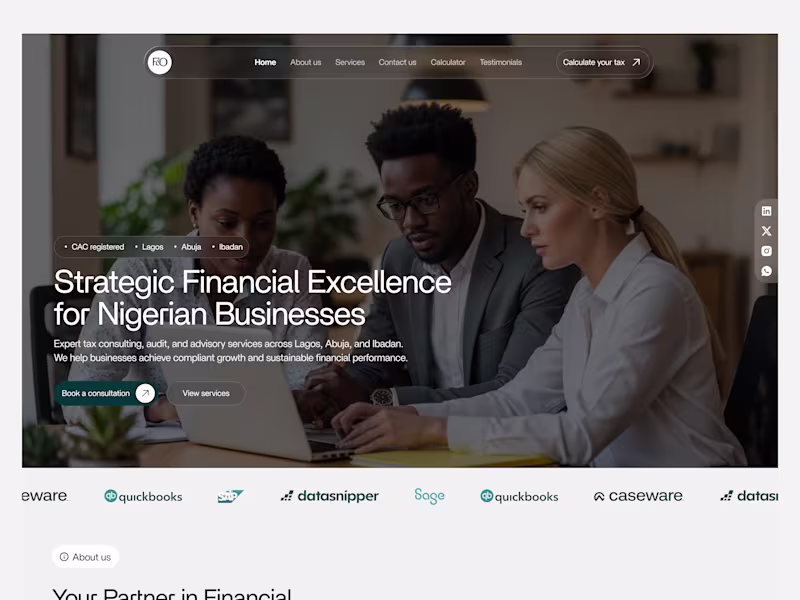 Cover image for Landing Page Copywriting and design for F&O Consulting