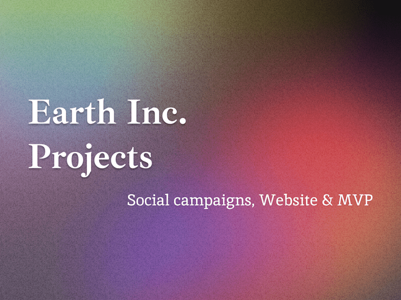 Cover image for Earth Inc Project