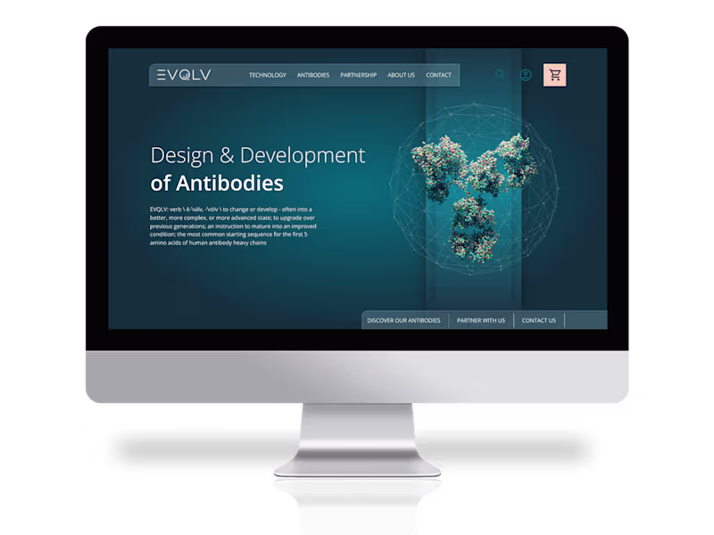 Cover image for E-commerce Website Design for AI Antibody Company