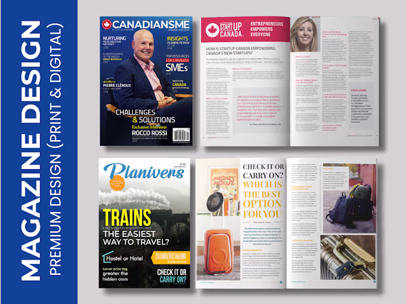 Cover image for Print & Digital Magazine Design (Editorial Layout & Production)