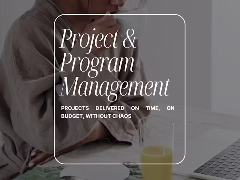 Cover image for Project & Program Management