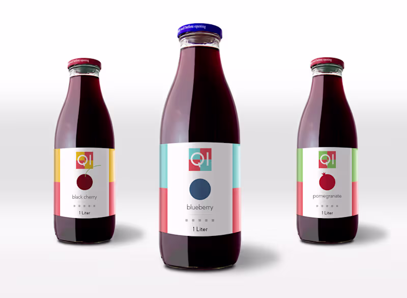 Cover image for QI Juice Labels for Bottles