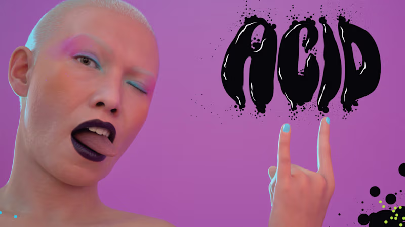 Cover image for Acid Makeup Pallette Branding exercise for a makeup launch, ...