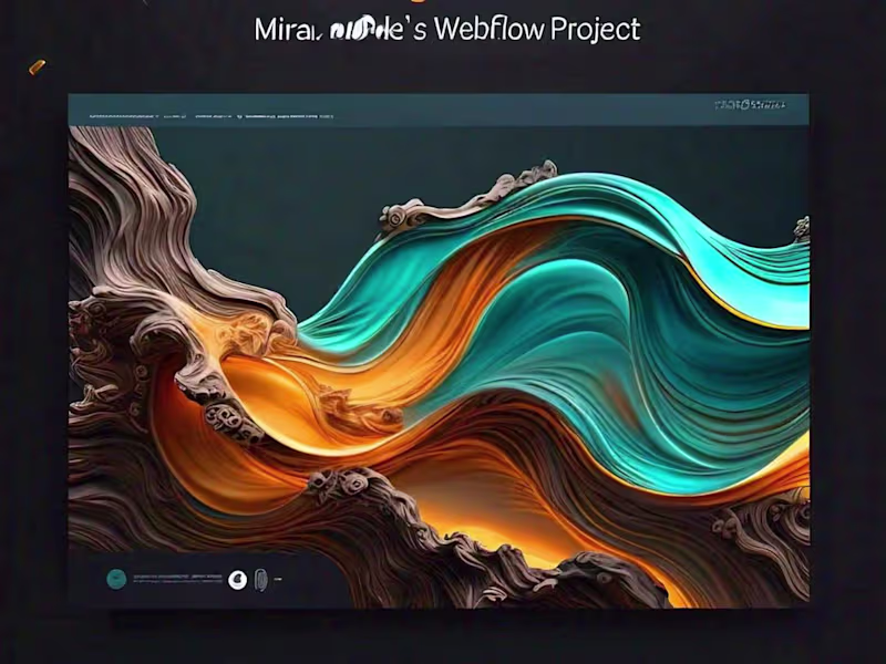 Cover image for Flowing Perfection: Miracle's Webflow Project