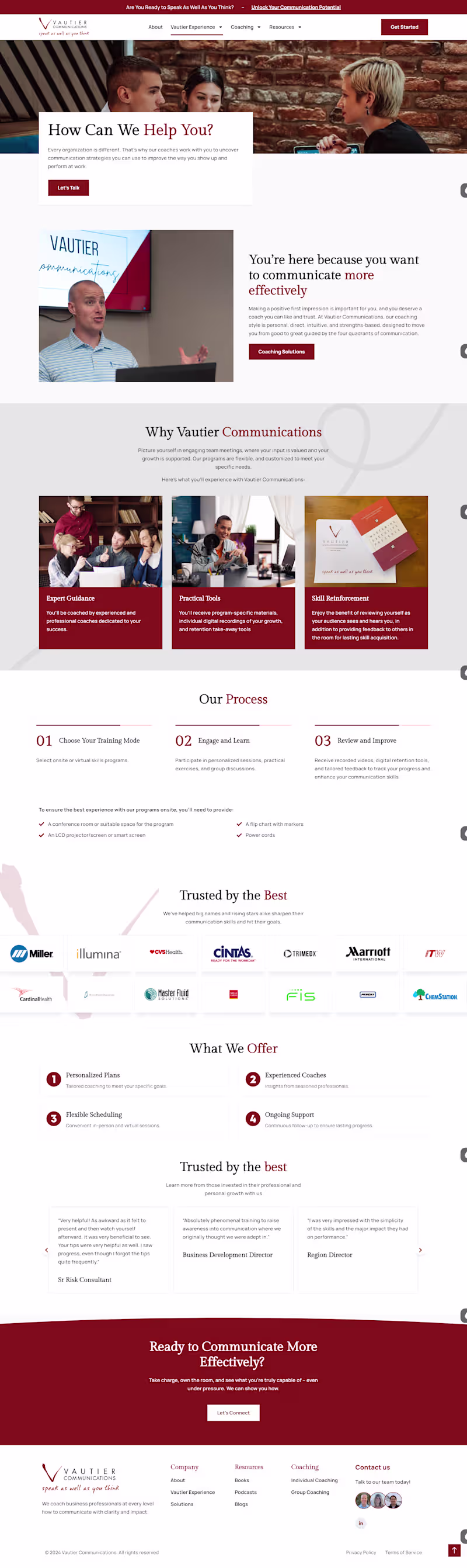 Cover image for Website Copy for a Communication Coaching Company