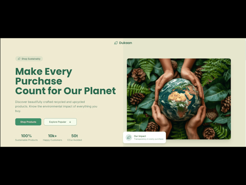 Cover image for Dukaan - Sustainable Shopping