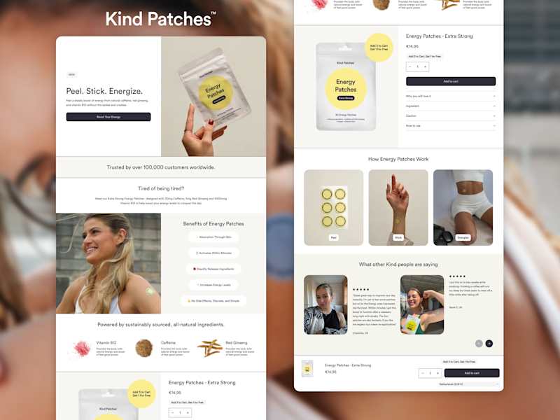Cover image for Kind Patches - Custom Landing Page Built With Instant