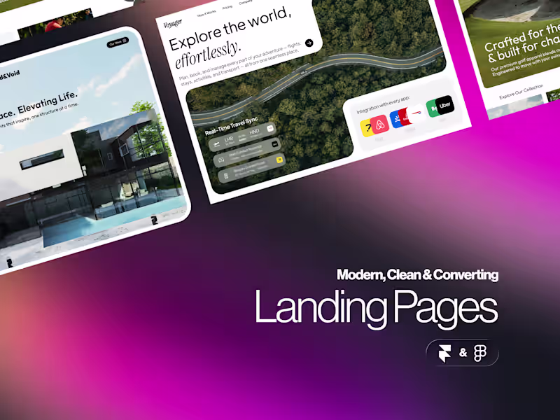 Cover image for Modern, Conversion-Focused Landing Pages