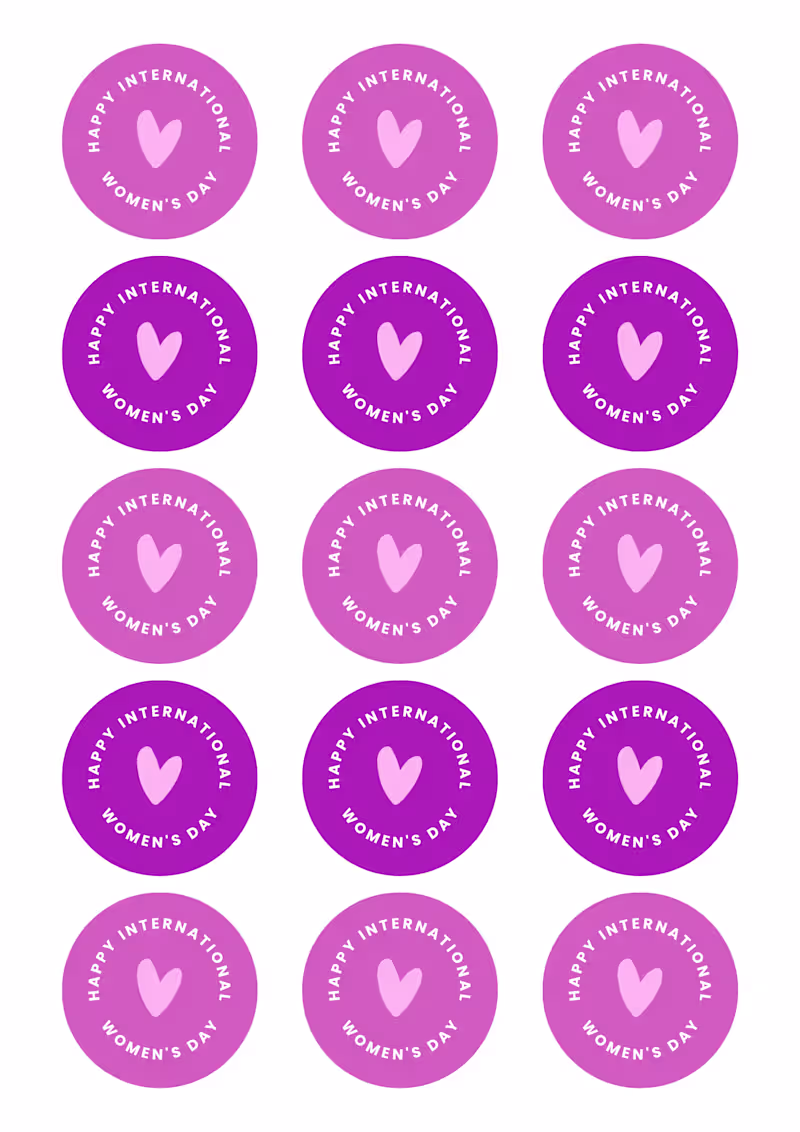 Cover image for Editable Canva Stickers – Happy Independent Women’s Day