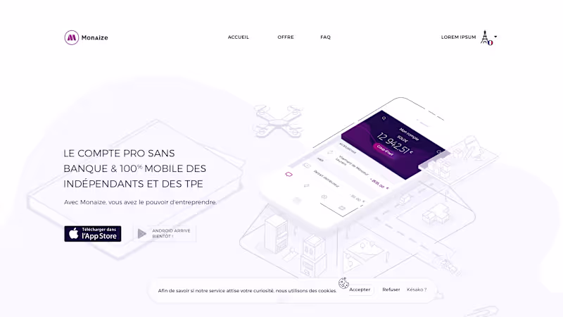 Cover image for Monaize - e-Banking Services for SMEs