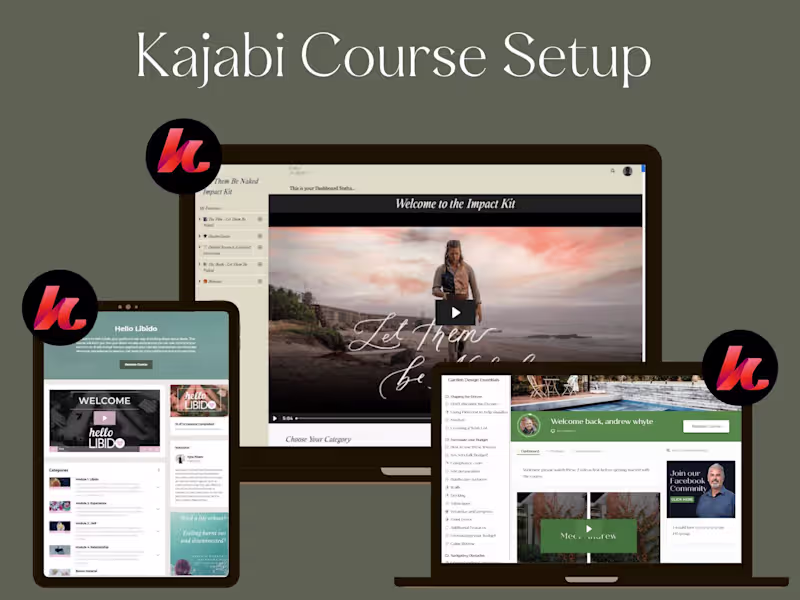Cover image for Kajabi Course Setup & Student Learning Experience