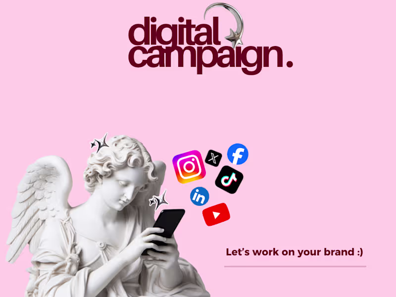 Cover image for Me? Going full on a social media digital campaign because we...