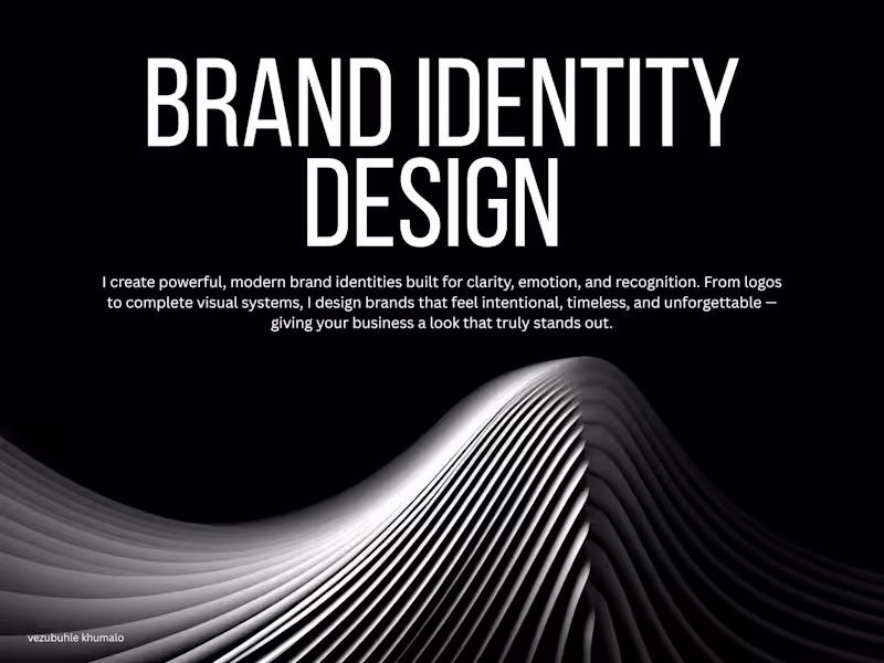 Cover image for Brand and Visual Identity Design