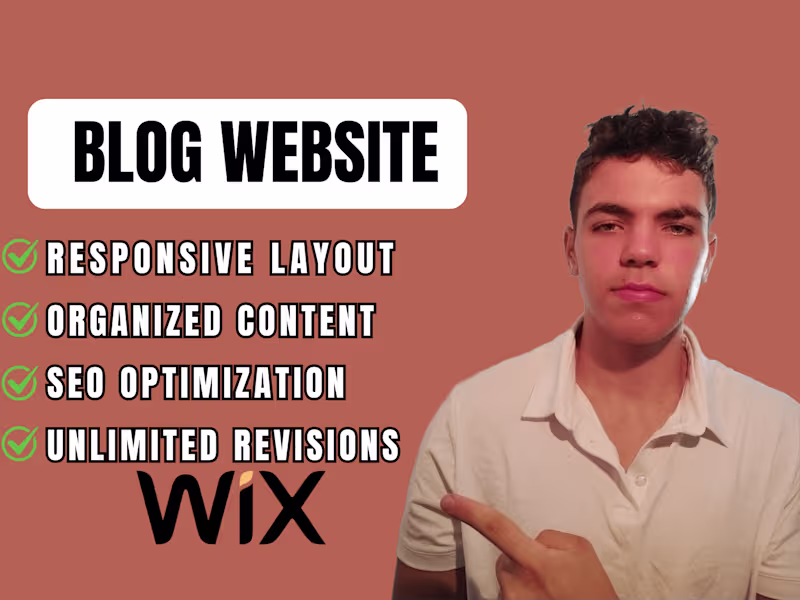 Cover image for Custom Wix Blog Website Design | Professional & Engaging