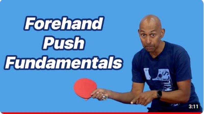 Cover image for Instructional Video: Forehand Push Technique in Table Tennis