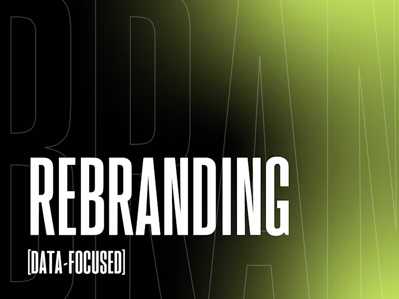 Cover image for [Data-Focused] Rebranding